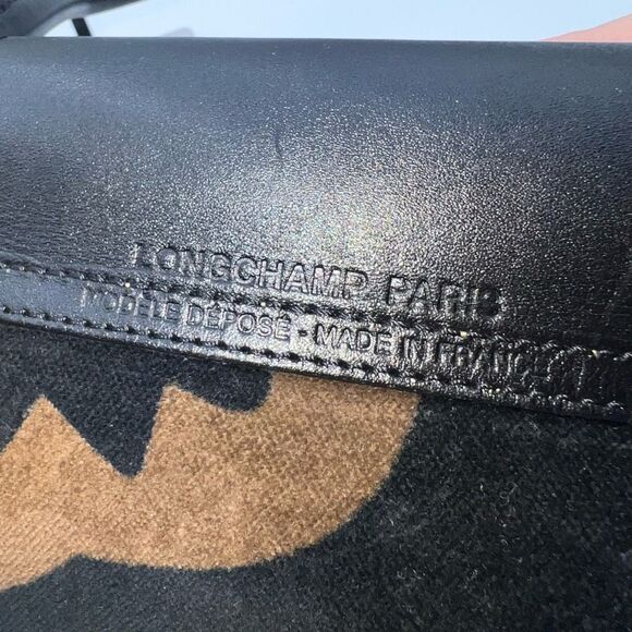 Longchamp RARE Velvet Floral Le Pliage Tote Bag - Picture 9 of 12